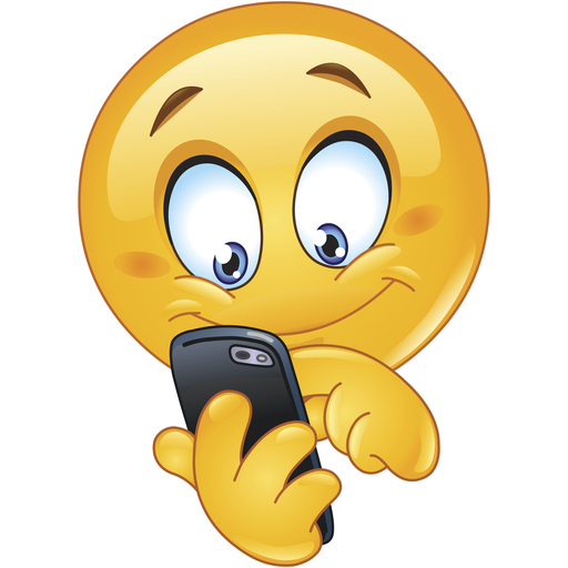 Emoji using a smartphone
